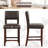 Counter Stool with Solid Wood Frame-91904563