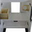 Base de meuble-lavabo simple 24 po seulement en blanc