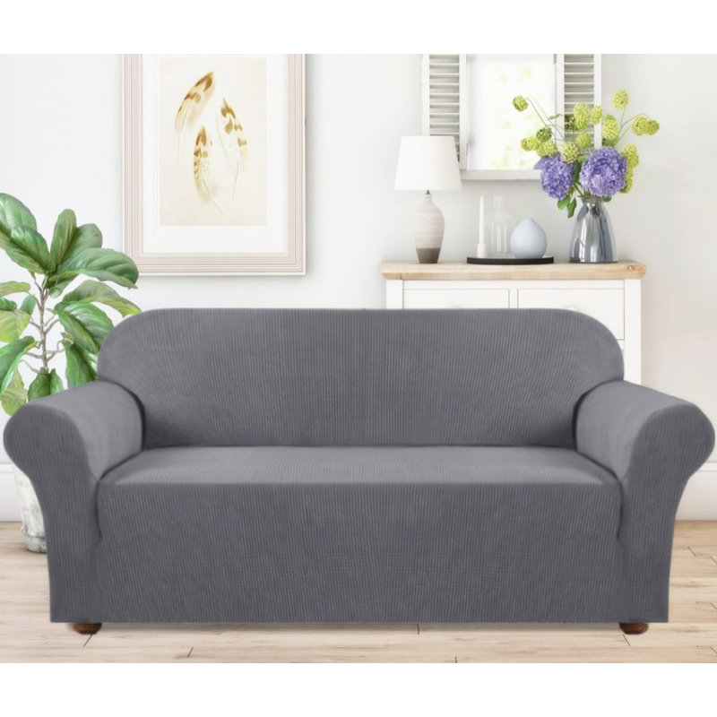 Housse pour causeuse à coussins carrés, Gris