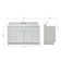 Ensemble de meuble-lavabo simple 61 po Partham