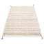 Tapis rectangulaire nouvel âge en laine brun clair unique 5 pi 1 po x 8 pi Brangan