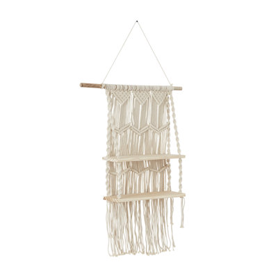 2 Piece Cotton Strings Floating Shelf