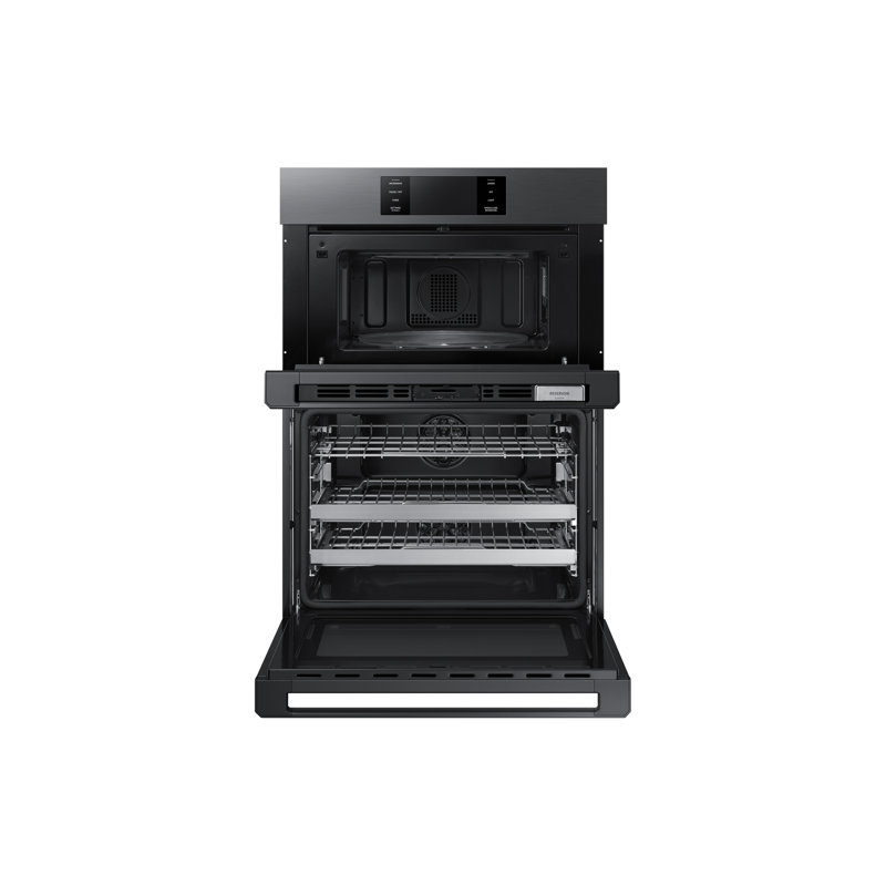30" Microwave Combination Wall Oven Steam, Contemporary, Graphite Stainless