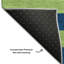 Tapis bleu marine Cerrito AMF530 lavable à la machine de qualité supérieure-103957408