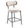 Counter Height Bar Stools, 28'' Bar Stools , Boucle Counter Stools With Back, Boucle Bar Stools For Kitchen Island, Dining Room(Set of 6)