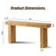 Console en bois massif - Table de ferme rustique pour le vestibule, le couloir ou derrière le canapé