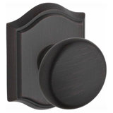 Round Keyed Door Knob with Traditional Arch Rose