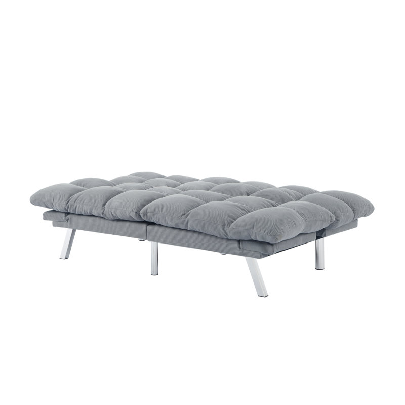 Futon canapé-lit 67,3 po gris, Gris