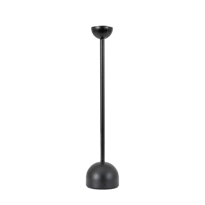 Iron Tabletop Candlestick, 35.5cm H x 8cm W x 8cm D