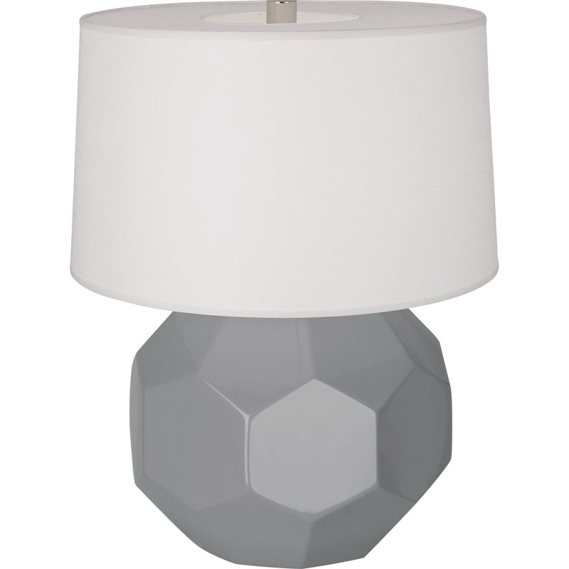 Small Franklin Accent Lamp, Smokey Taupe, 23.5" H x 19.5" W x 19.5" D