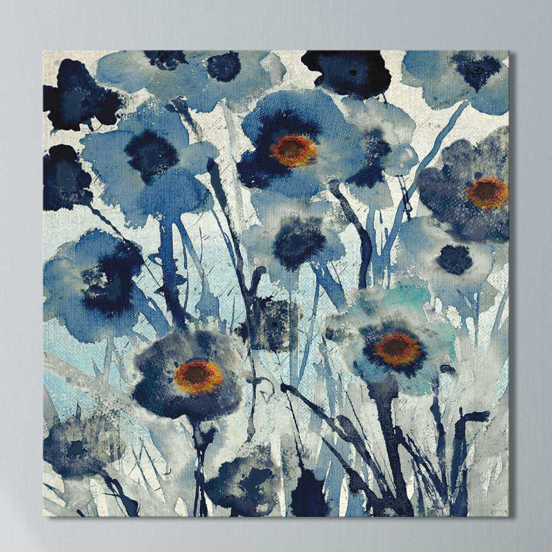 «Forget Me Not I», reproduction de peinture à l'acrylique sur toile, H 36 po x l 36 po x P 1,5 po