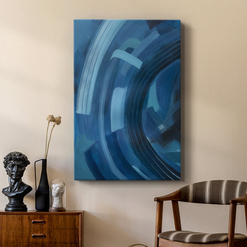 Blue Sighs II - galerie sur mesure Cavas, H 27 po x l 18 po