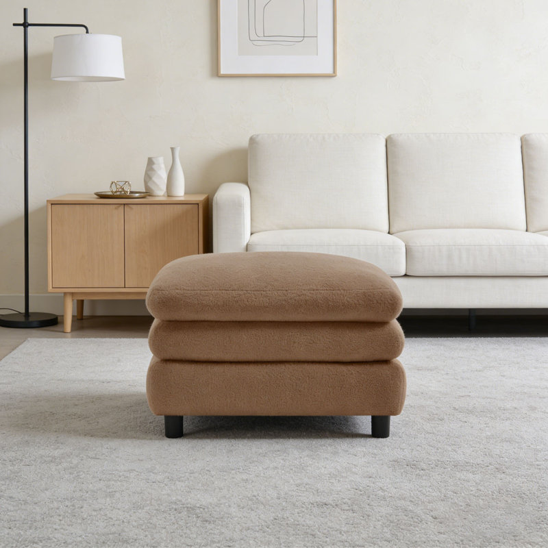 Curved Ottoman, Camel