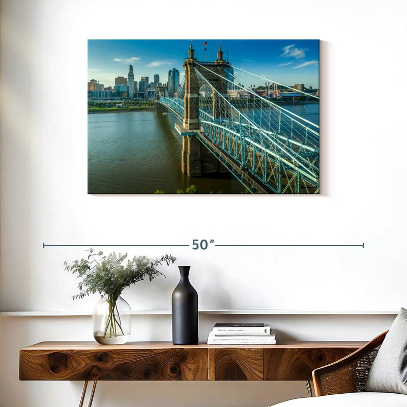 Lilie John A Roebling Bridge, 24" H x 36" W