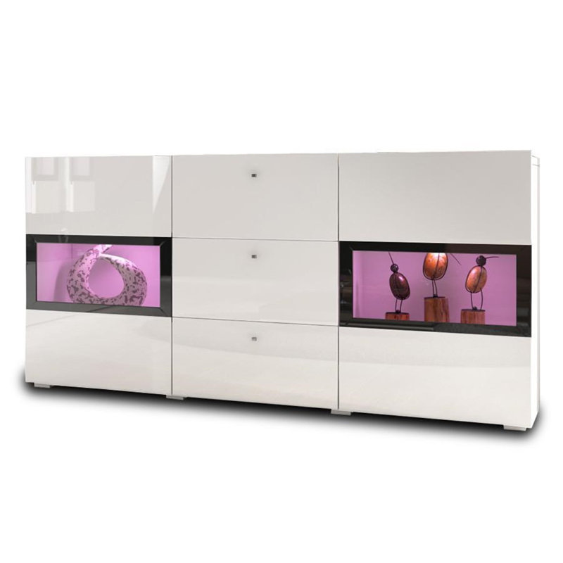 Lamotte 132 Cm Wide Sideboard, White Gloss