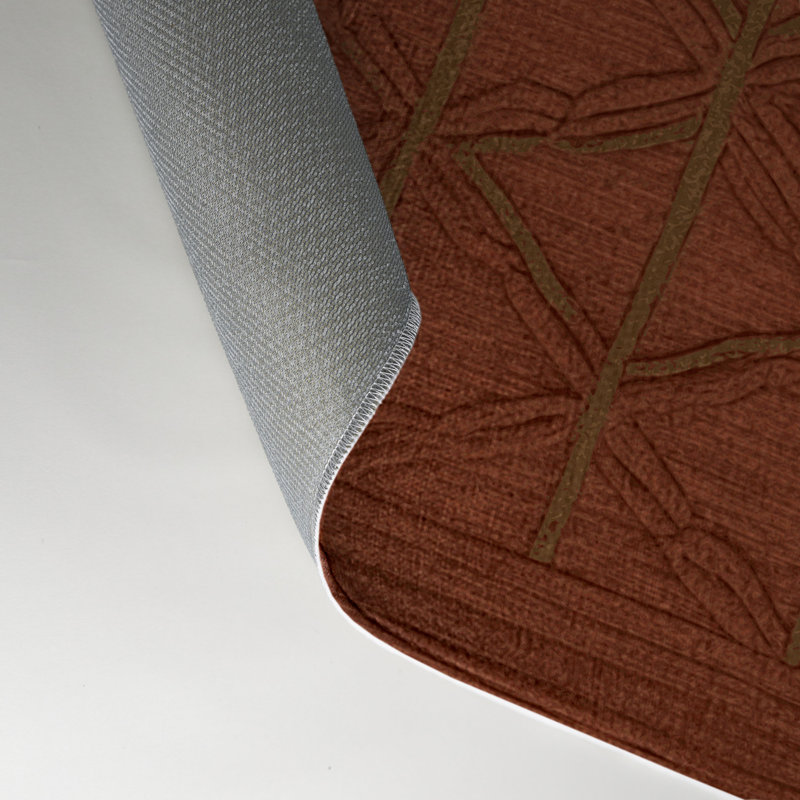 Tapis brun intérieur et extérieur Trellis, Rectangle 5 pi x 7 pi