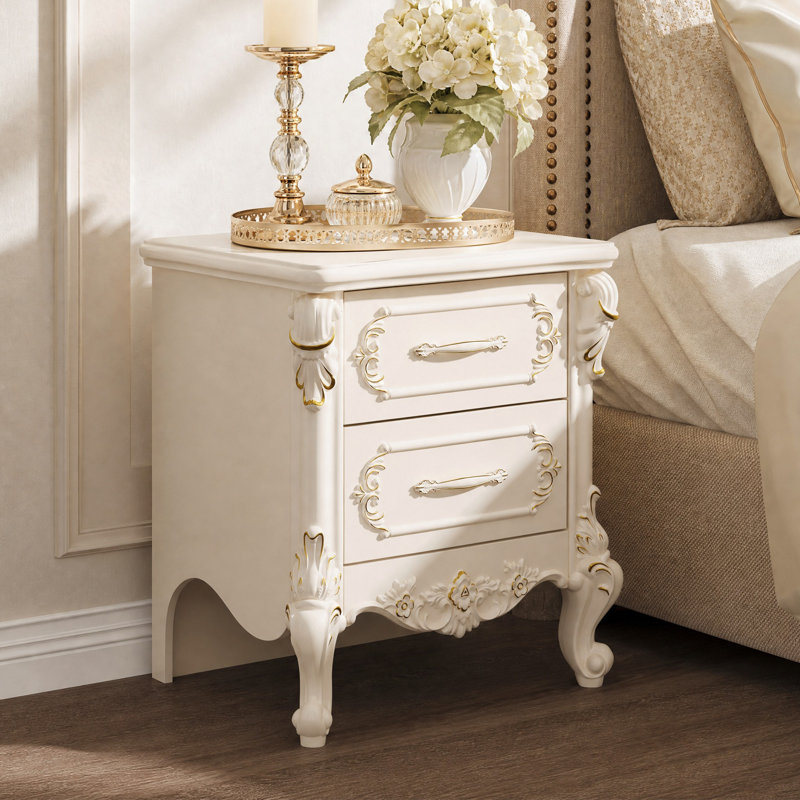 Table de chevet 2 tiroirs Elegent