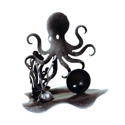 STEEL OCTOPUS TABLE SCULPTURE