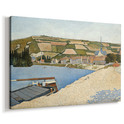The Riverbank, Les Andelys-Paul Signac-Gallery Wrapped Canvas-1886