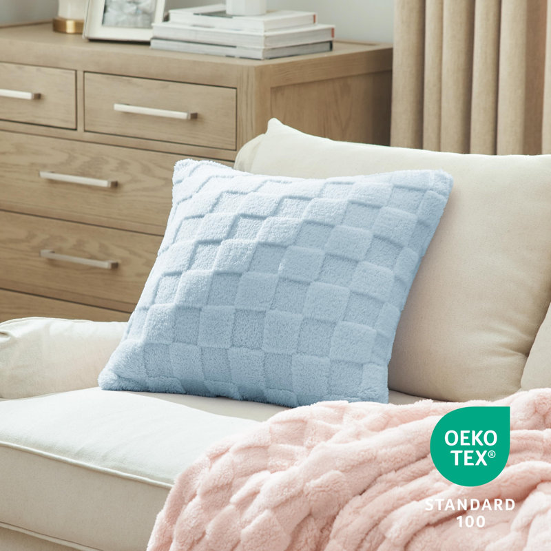 Housses de coussin à rayures, Bleu mer
