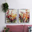 Fleurs sauvages I - ensemble de 2 reproductions d'art sur toile encadrées