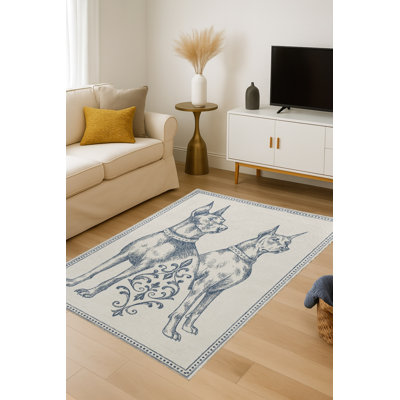 Tapis beige tissé Mosso