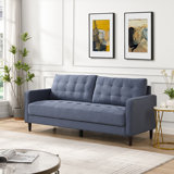 74" High Resilience Three Seater Sofa Wooden Frame 3 Seat Sofa Comfy Modern Sofa Upholstered Sofa