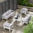 Arnhildur Aluminum 7 - Person 5 Piece Sofa Seating Group with Cushions-629658000