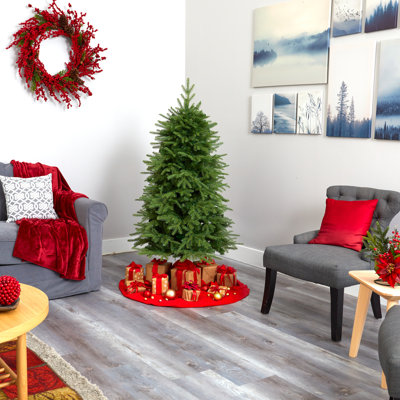 Lighted Artificial Fir Christmas Tree