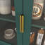 Bibliothèque de rangement moderne avec porte réglable en verre trempé-101050788