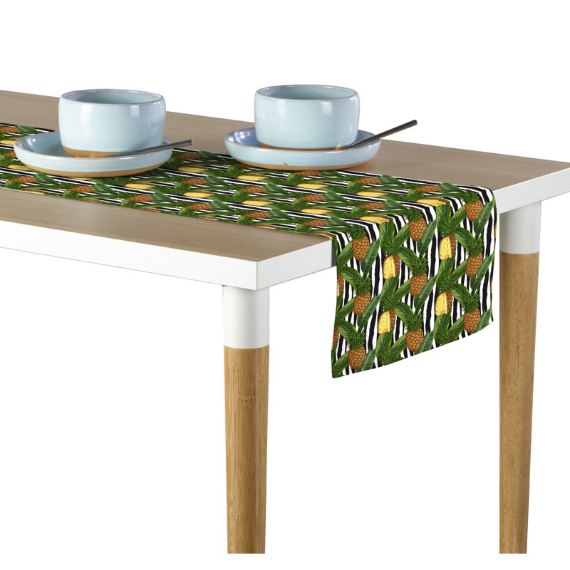 Kanice Pineapples in Stripes Table Runner, 108" x 14"