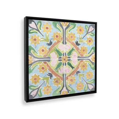 Impression sur toile Vintage Art Nouveau Tile IV par June Erica Vess