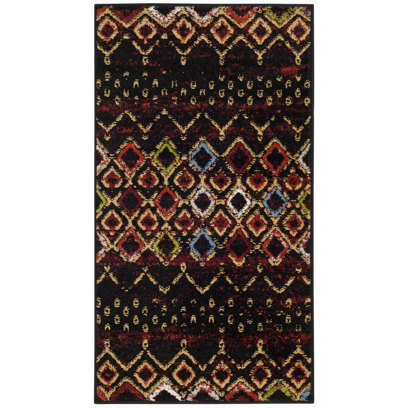 Poarch Performance Geometric Rug, Rectangle 2'3" x 4'