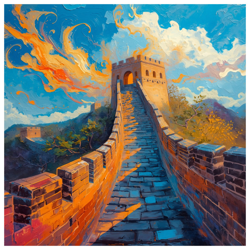 Grande Muraille de Chine Housses de couette, King