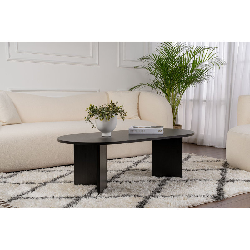 Tatjana Coffee Table, Wood Black, Wood, Wood Black