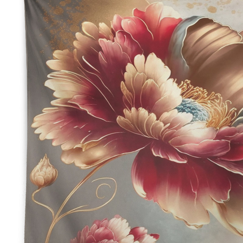 Tapisserie en polyester Annegreet avec punaises, H 50 po x l 60 po