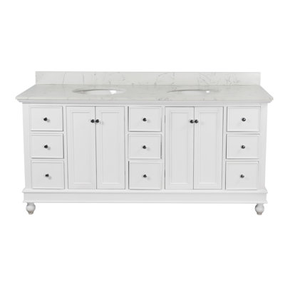 Ferdinand 72'' Double Bathroom Vanity with Top