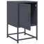 Aujah 36cm W Steel Bedside Table-536426980