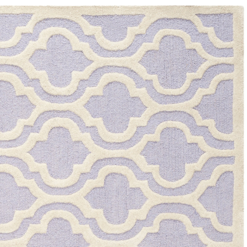 Cambridge Hand Tufted Wool Geometric Rug, Square 6'