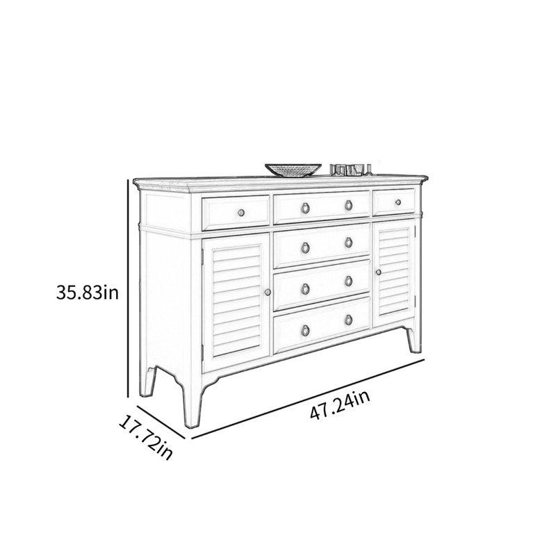 Calden, H 35,83 po x l 47,24 po x P 17,72 po