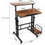 Adjustable Metal Base Computer Desk