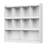 Billmont 10-Cube Bookshelf, 3-Tier Open Shelf Bookcase with Anti-Tip Device, Storage Organizer for Home Office, Living Room, Bedroom, Floor Standing Wooden Shelving Unit, Modern Cube Storage Shelf-1106280136