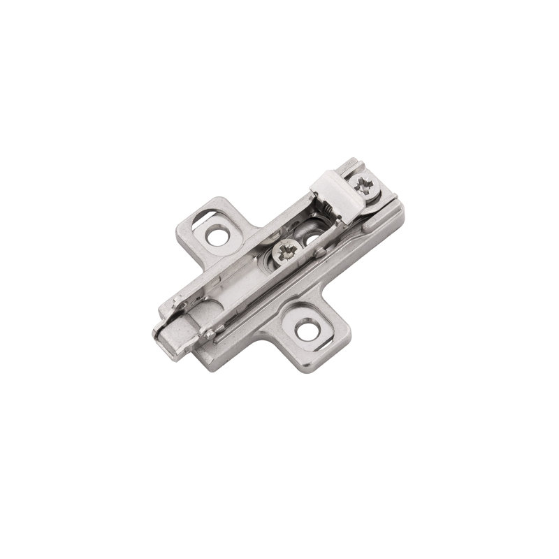 Concealed Self-Closing Hinges  Frameless Self-Close Mounting Plate - Polished Nickel - Cabinet Door Hinges (Set of 2)   , 2