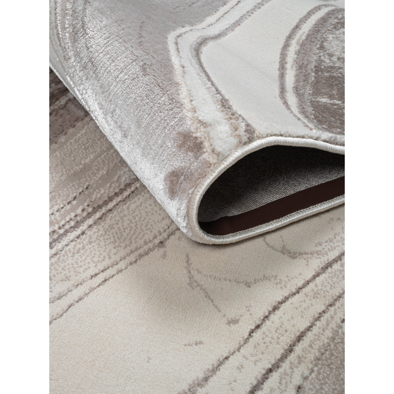 Charona Abstract Flatweave Indoor / Outdoor Area Rug, Rectangle 60 x 110 cm