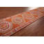 Tapis turc géométrique en laine Oushak 3 x 13