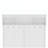 Modern Hallway Hall Tree with Metal Hooks and Storage Space, Multi-Functional Entryway Coat Rack with Shoe Cubbies, White-435337003