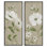  «Cottage Blossoms on Beige», ensemble de 2 estampes numériques par Nan