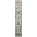 One-of-a-Kind Runner 2'6" x 12' Area Rug in Silver/Black
