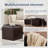 Faux Leather Storage Ottoman set-1261808473