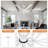 120" Industrial Ceiling Fan 9  White Aluminum Blades 6 Speed With Remote Control Reversible DC Motor Home and Commercial Use-147212858-147212859